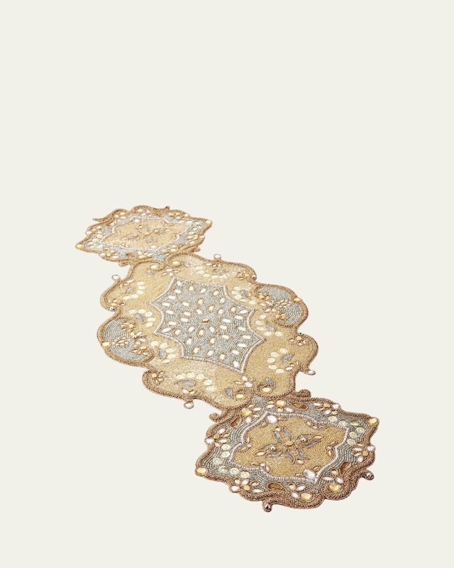 Metallic Baroque Table Runner